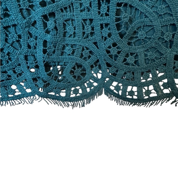 GORGEOUS TEAL LACE FULLY LINED TOP PLUS: 2X #W - Picture 4 of 9